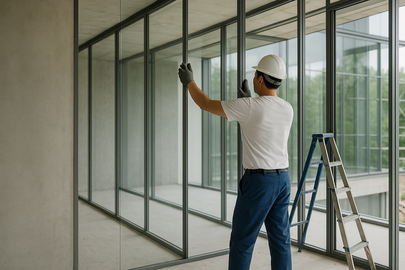 Thi công vách kính